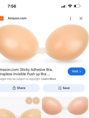 Forever 21 Nude Adhesive Strapless Bra Cups